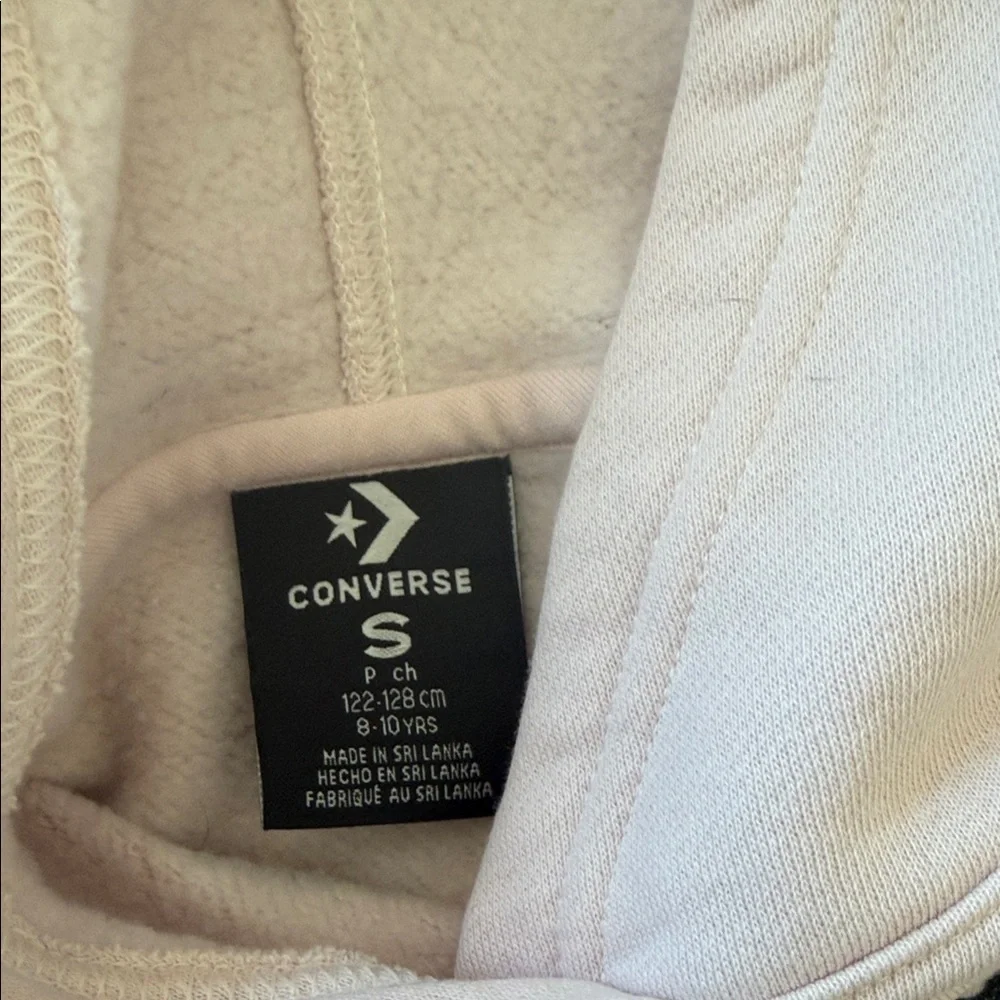 Converse Kids Light Pink Hoodie with Star Logo